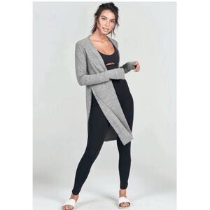 Joah Brown grey open sweater in size M/L